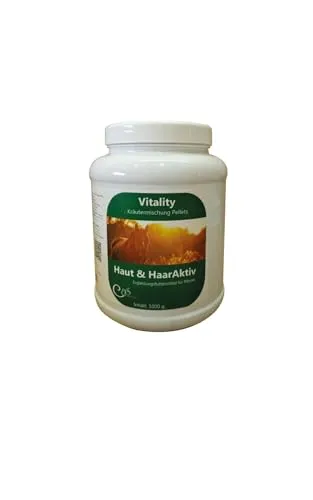 Kräutermischung Vitality Haut&HaarAktiv Pellets - für den Fellwechsel, Mauke bei Pferden, Getreidefrei - Barbara Seitz, 1000 g