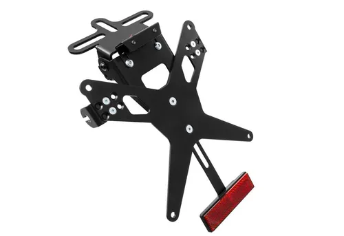 ZIEGER Kennzeichenhalter Universal Typ 6 - Hochwertiger Kennzeichenhalter aus pulverbeschichtetem Metall, ideal für Straßenmotorräder. Universelle Kompatibilität und einfache Montage für ein stilvolles Tuning.