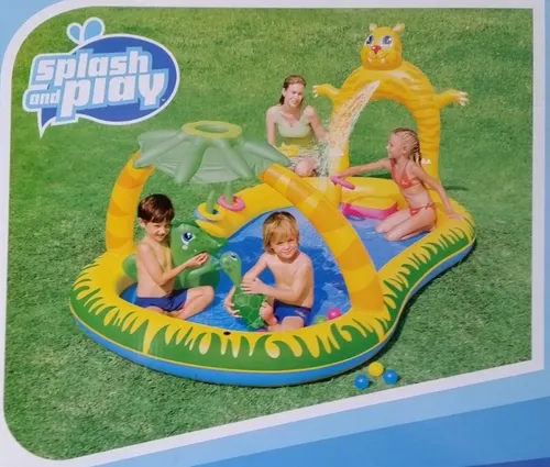 Pool Planschbecken Jungle Safari Play Kinderbecken ca. 280 x 170 x 137 cm Neu