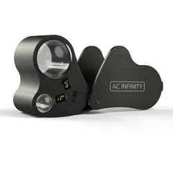 AC Infinity Juwelierlupe mit LED-Licht und zwei Linsen