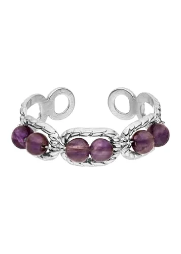 Purelei Fingerring Purple Dusk in Silber in silber von PURELEI