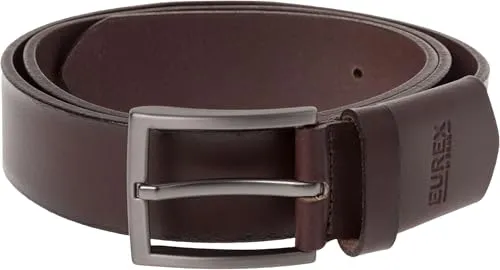 Eurex by Brax Herren Leder Edel Sportiv Gürtel 52 Brown, 115 - Herren-Gürtel aus hochwertigem Leder, ideal für einen eleganten Look und perfekten Tragekomfort.