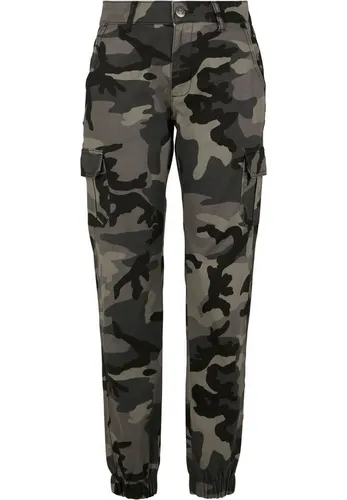 Urban Classics Damen Camo Cargo Pants - High Waist Style - Damen-Hosen in lässigem Schnitt, erhältlich in 3 Camouflage-Varianten. Perfekte Passform und reichlich Stauraum durch 6 Taschen. Ideal für trendige Streetwear-Looks.