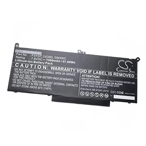 vhbw Akku kompatibel mit Dell Latitude 14 7480, 14 7490, 7280, 7290, 7380, 7390, 7480, 7490 Notebook (7500mAh, 7,6V, Li-Ion)