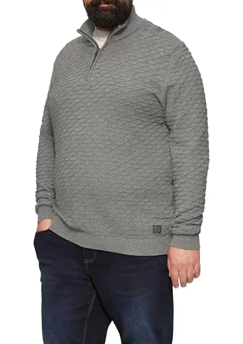 Strukturierter Pullover mit Half-Zip Graphit XXL - Stylischer Herrenpullover mit Half-Zip, ideal für den lässigen Look und perfekten Tragekomfort.