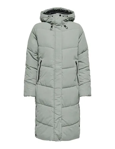 ONLY Damen Onlmaggi Life Long Puffer Cc OTW, Lily Pad, x_s - Funktionsjacke für Jugendliche, mit Kapuze und Langarm, ideal für kalte Tage und modischen Komfort.
