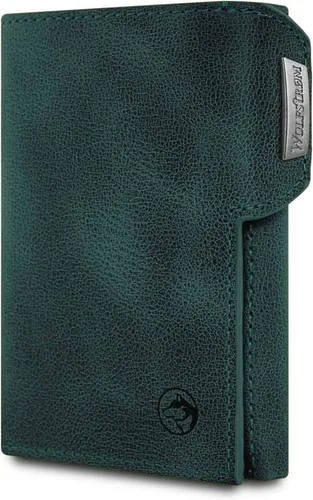 Wolfstrøm Geldbörse 'Svente' Slim Wallet - Portemonnaie für Unisex mit 11 Kartenfächern, handgefertigt in Europa und ausgestattet mit RFID-Blocker für sicheren Schutz.