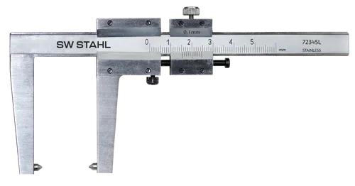 SW-Stahl Bremsscheiben Messschieber 60mm - Präzise Messung für KFZ - Messschieber für Bremsscheiben mit einer Größe von 60 mm, in hochwertiger Holzkassette verpackt - ideal für professionelle KFZ-Werkstätten.