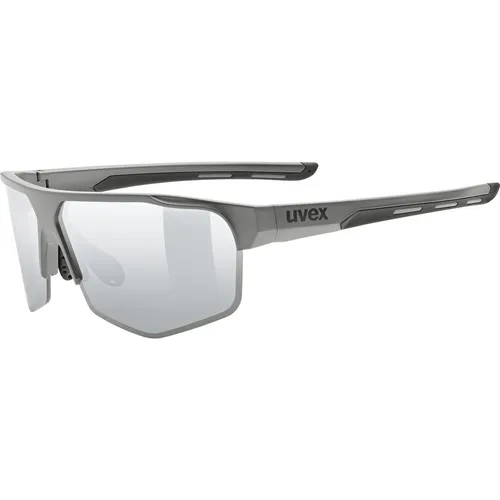 Uvex Axos Set grau matt mit verspiegelten Gläsern - Outdoor Sportbrille mit 100 % UV-Schutz und innovativer Wechselscheibentechnologie für optimale Sicht bei jedem Wetter. Verstellbare Nasenpads und Soft-Bügel gewährleisten hohen Tragekomfort und sicheren Sitz.
