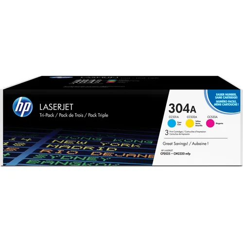 HP cf340a Toner-Kartusche für Color Laserjet CP2025/CM2320 - Toner für bis zu 2800 Seiten in Cyan, Magenta und Gelb, ideal für hochwertige Farbdrucke und zuverlässige Leistung.