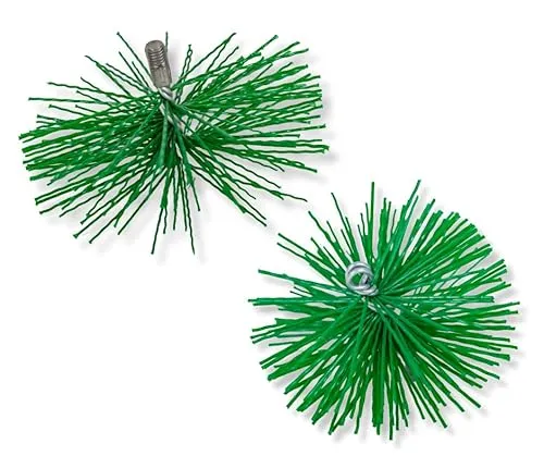 ABAZO Schornsteinbesen Aus Kunststoff Kaminbesen Plewa Keramik Edelstahl Rohr Rußbesen Kaminbürste Edelstahlkamin Kaminreiniger (250mm)