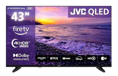 JVC 43 Zoll Fire TV 4K QLED Smart TV LT-43VRQ3555 von JVC