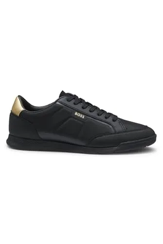 BOSS Herren Sneaker - Nitan Lowp txthem, Sportliche Turnschuhe mit Logo - Sneaker aus hochwertigem Material-Mix, mit kontrastierender Fersenpartie und praktischer Gummisohle, ideal für den sportlichen Alltag.