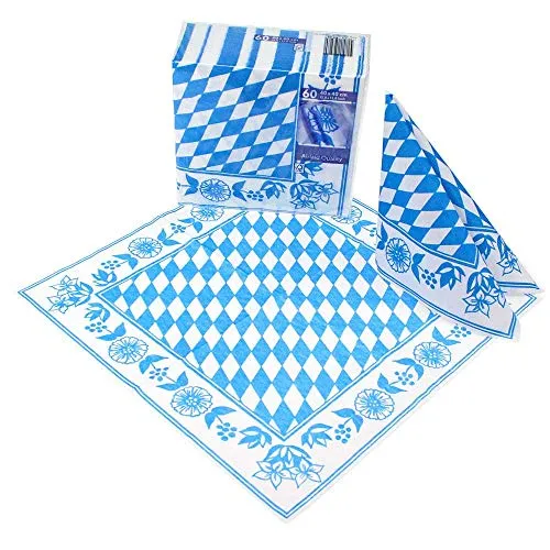 Duni 60 Zelltuch Servietten Bayrische Raute 40cm x 40cm von Duni