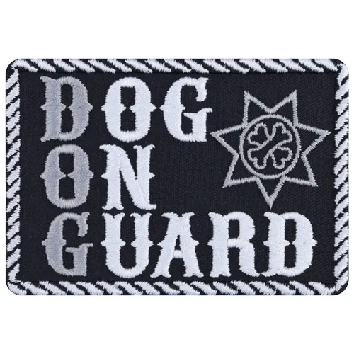 Wachhund Aufnäher Dog on guard Aufbügler Hunde Patch Hundesport Applikation