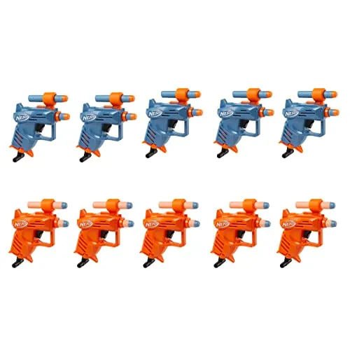 NERF Elite Ace SD-1 Party Pack – 10 Blaster und 20 Elite Darts - Spielzeug-Schaumstoff-Blaster, perfektes Set für Partys und Wettbewerbe mit 10 Blastern in 2 Farben und 20 Darts für ultimativen Spaß!