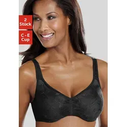 PETITE FLEUR Damen Minimizer-BH - Funktionsunterwäsche mit minimierender Funktion, ideal für ein optimales Tragegefühl. Unwattierte, blickdichte Cups und im praktischen Doppelpack erhältlich.