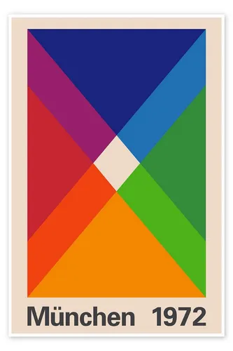 Posterlounge Wandbild München 1972, THE USUAL DESIGNERS, erhältlich als Poster, Leinwandbild, Wandsticker oder Acrylglasbild