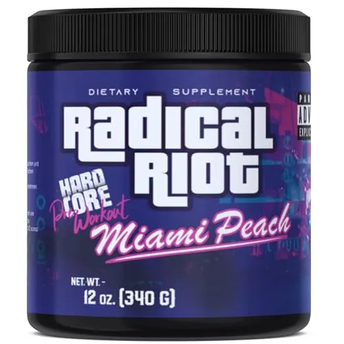 Undisputed Laboratories Radical Riot V3 - Miami Peach, 340 g Dose - Protein Shake für Muskelaufbau, mit erfrischendem Miami Peach Geschmack - ideal für dein Fitnessziel.