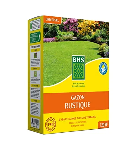 BHS Gazon rustique + engrais - Boîte de 3 kg