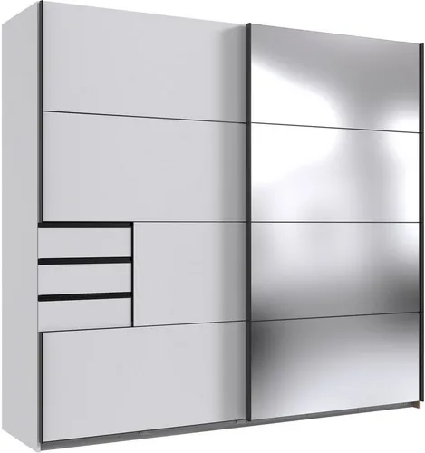 Mid.you Schwebetürenschrank mit Spiegel, 225x210 cm