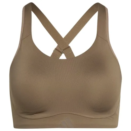 adidas Women's Optime Workout High Support Bra in braun von adidas