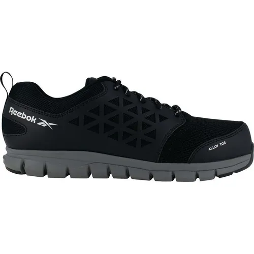 Reebok Sicherheits-Baskets schwarz S1P SRC mit Aluminium-Embout - Herren Industrie & Handwerk Schuhe, leicht und langlebig, ideal für sicheren Komfort bei der Arbeit.