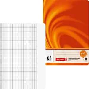 Brunnen Schulheft 104570802, Vivendi, A5, rautiert mit Rand, 16 Blatt, Lineatur 8f