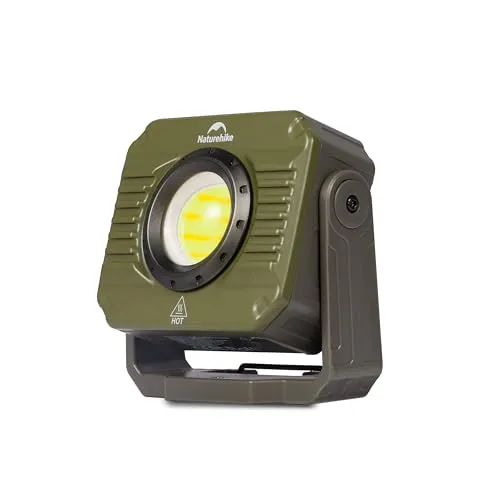 Naturehike Campinglampe 1200LM, Aufladbare LED-Arbeitsleuchte, Multifunktional, IPX4-Wasserdicht, 5 Lichtmodi, Ideal für Outdoor & Camping
