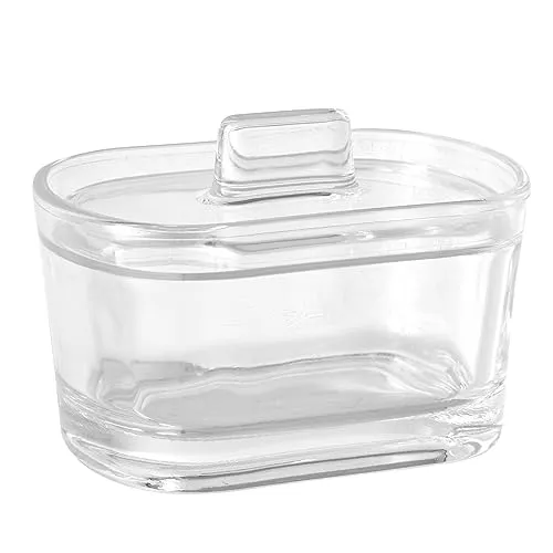 Emilja Zuckerdose Parmesandose Marmeladenglas Honigglas Schmuckdose oval aus Glas