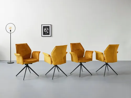 HELA Esszimmersessel SUSANNE in gold von Hela