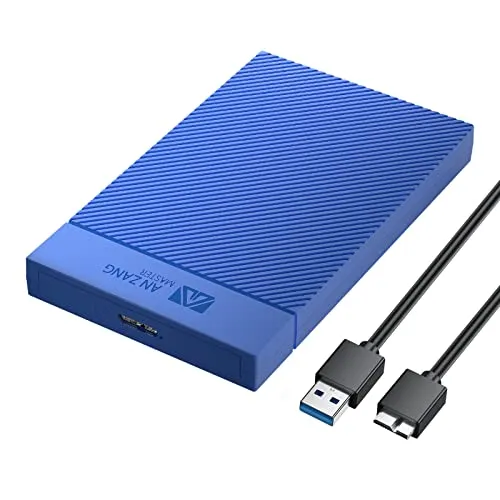 2.5 Gehäuse SANZANG 2,5-Zoll-SATA-SSD-Festplattengehäuse – 5 Gbit/s High-Speed, USB 3.0 auf SATA III-Festplattengehäuse