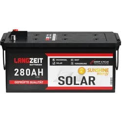 Solarbatterie 280Ah 12V für Wohnmobil und Boot
