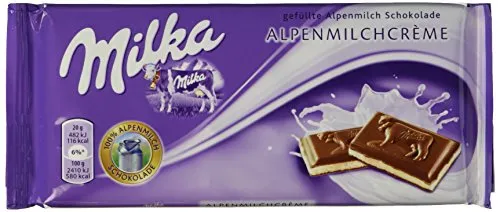 Milka Alpen-Milch-Creme Schokolade 5er Pack (5 x 100 g)