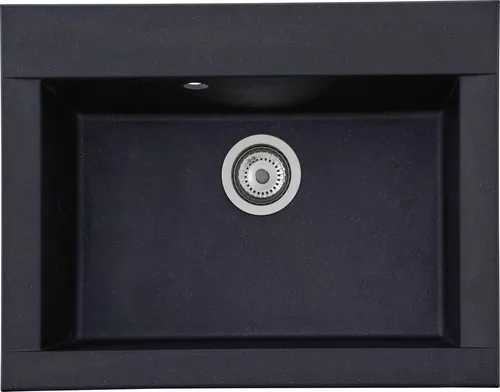 respekta Mineralite Einbauspüle OHIO66X50S - Hochwertige Einbauspüle aus Mineralite, ideal für moderne Küchen, mit kratzfester Oberfläche und einfacher Pflege.