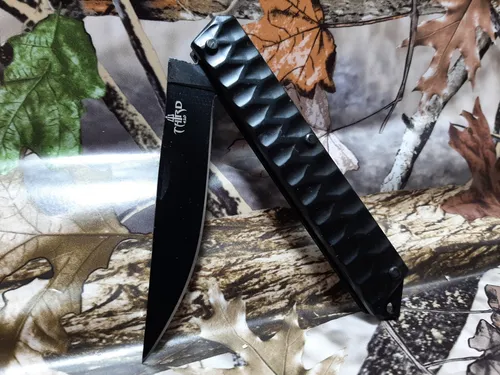 THIRD Taschenmesser - STAHL BRÜNIERT - Klinge schwarz - NEU & ovp - TH-N112