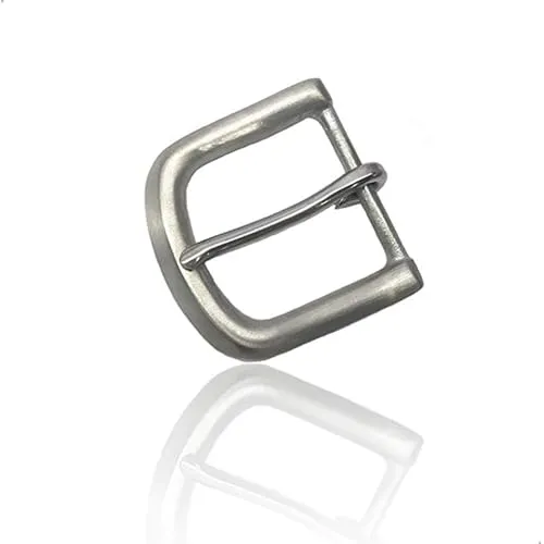 Gürtelschnallen Metall Silber für Herren, Dornschliesse Für Gürtel Mit 4 cm Breite, Massiver Edelstahl Dorn-Schließe, 1 Stück Dornschließe, Ersatzgürtel zum Anklippen, DIY Handgemachte Schnalle