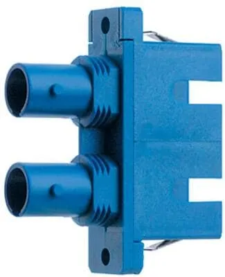 Telegärtner ST/SC Duplex Adapter für MM Phosphorbronzehülse, Gehäuse beige (100007270)