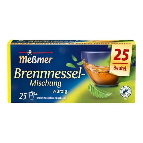 Meßmer Brennnessel-Mischung | 25 | Teebeutel | Vegan | Glutenfrei | Laktosefrei