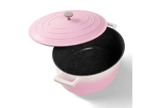 STONELINE Bräter - Vielseitiger Aluguss Cocotte - Pfannen für gesundes Kochen ohne Fett: Der STONELINE Bräter mit einzigartiger Antihaftbeschichtung sorgt für perfekte Ergebnisse beim Braten, Schmoren und Backen. Ideal für alle Herdarten und spülmaschinengeeignet.