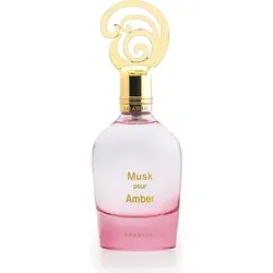 Khadlaj Musk Pour Amber Eau De Parfum 100 ml - Exquisite Damendüfte - Verführerischer Damenduft mit warmen Ambernoten, ideal für besondere Anlässe und einen unvergesslichen Auftritt.