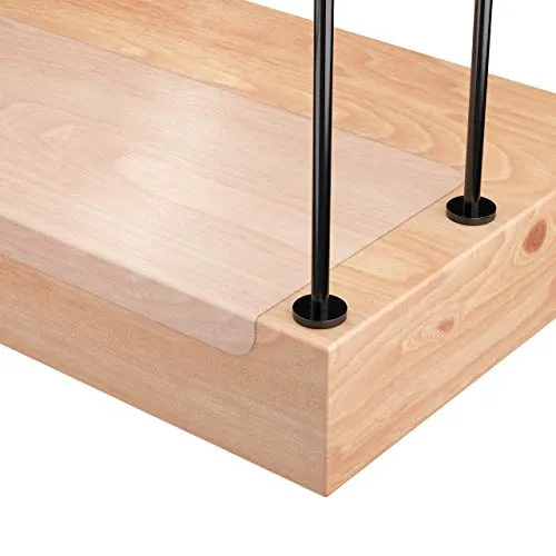 sossai® Stufenmatte - Selbstklebende Treppenschutzfolie, 20 x 65 cm, 13 Stück - Stufenmatten zur sicheren Treppennutzung, transparent und schmutzabweisend, ideal für Familien mit Kindern oder Haustieren.