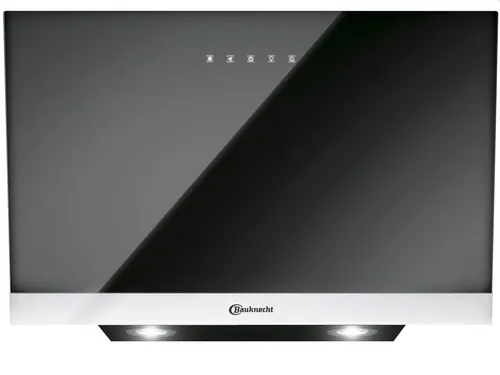 BAUKNECHT Kopffreihaube DBHVP 83 LT K - Dunstabzugshaube in Schwarz, energieeffizient mit LED-Beleuchtung und Touch-Control