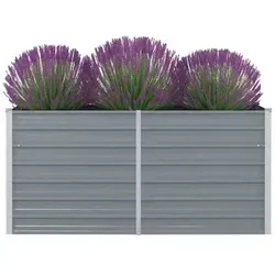 vidaXL Hochbeet aus verzinktem Stahl 160x80x77cm von vidaXL