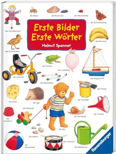 Erste Bilder - Erste Wörter Sonderausgabe - Alphabet für Kinder, fördert frühkindliche Sprachentwicklung mit bunten Bildern und großen Wörtern.