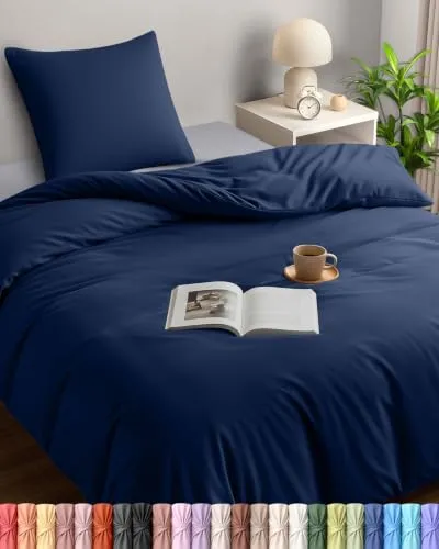 Utopia Bedding Bettwäsche 135x200 Set in blau von Utopia Bedding