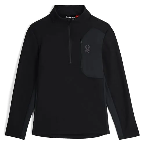 Spyder Bandit Half Zip Herrenjacke, Schwarz, S von Spyder