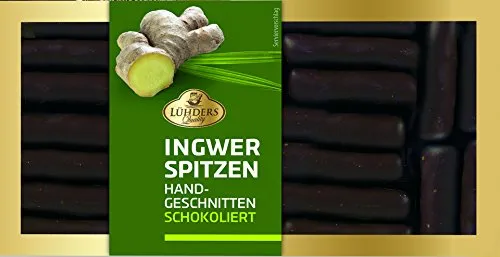 Ingwer-Spitzen, umhüllt von feiner Schokolade (1 x 125g)