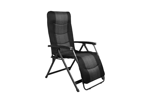 Westfield AERONAUT SILVERLINE Relaxsessel - Komfortabler Liegestuhl für Camping - Camping-Möbel mit hochwertigem Sitzbezug und integrierter Lendenwirbelstütze, bis 140kg belastbar, ideal für entspannte Stunden im Freien.