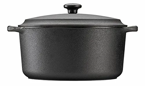 SKEPPSHULT Gusseisendeckel – Vielseitig einsetzbar - Pfannen – Hochwertiger Gusseisendeckel mit konkavem Design, ideal für alle Herdarten, Ofen, Grill und offenes Feuer. Perfekt für gleichmäßiges Garen und Braten.